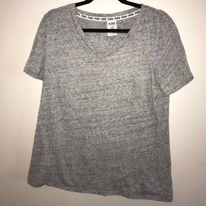 PINK GREY T-SHIRT.